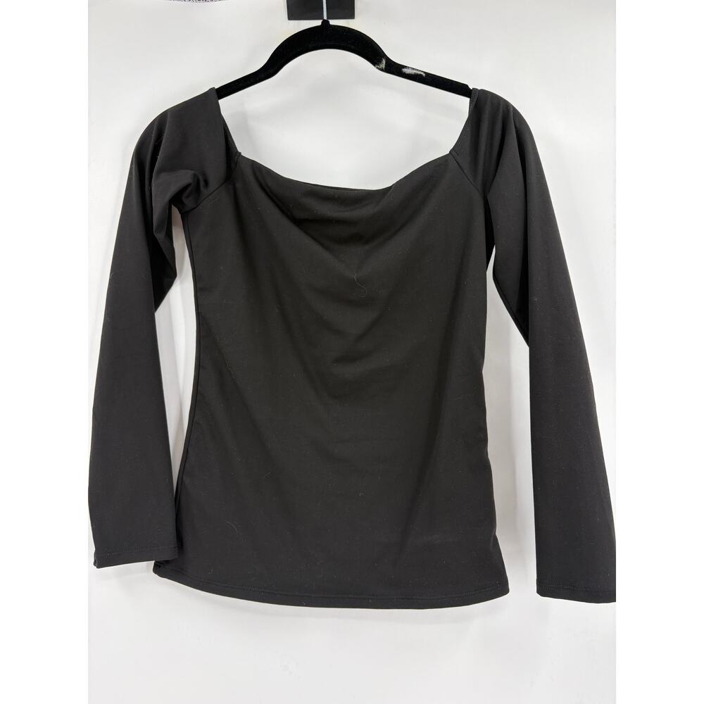 2/$30 REORIA Top Size S NEW Black Long Sleeve Blouse